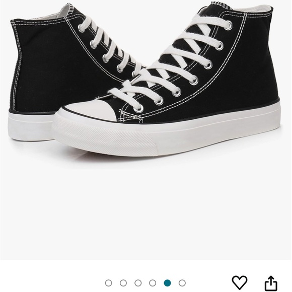 AIRWALK 🖤BLACK HIGH TOP TENNIS SHOES SZ 6🖤 - Picture 4 of 5